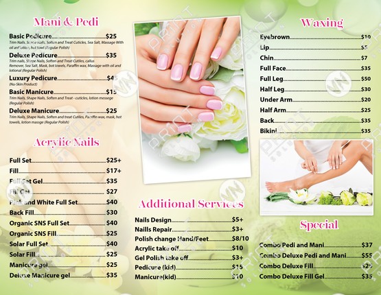 Brochures – Page 6 – Nails Salon – Printing for Nails Salon