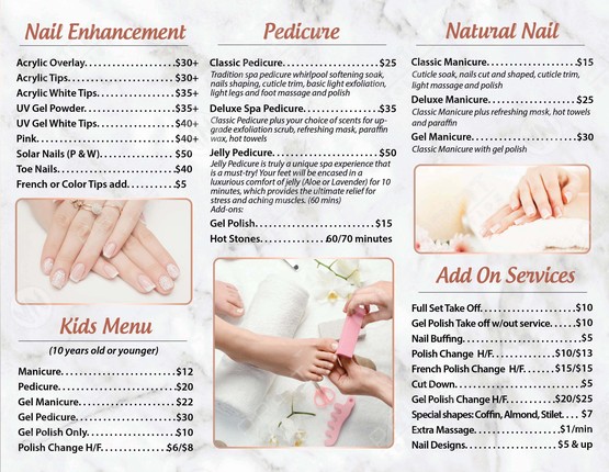 8. Nail Salon Brochure Design - wide 8