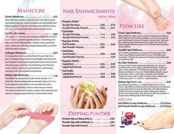 Brochures – Nails Salon – Printing for Nails Salon